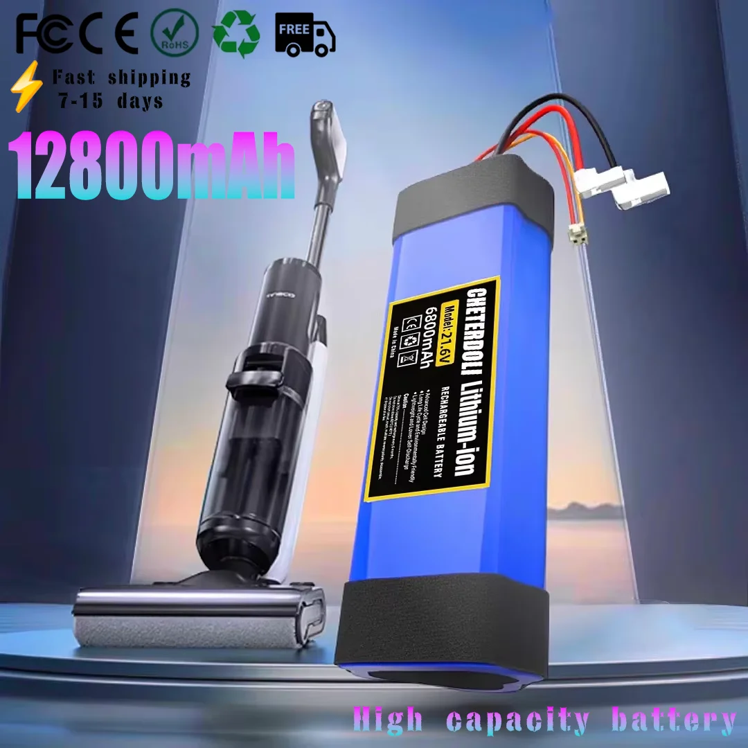 

21.6V Battery For Tineco FLOOR ONE 1.0 FW25M-01 FW25W-01 FW09010ECN HF10E-01 HF20E-01 S3-01 Floor Scrubber Accessories Parts