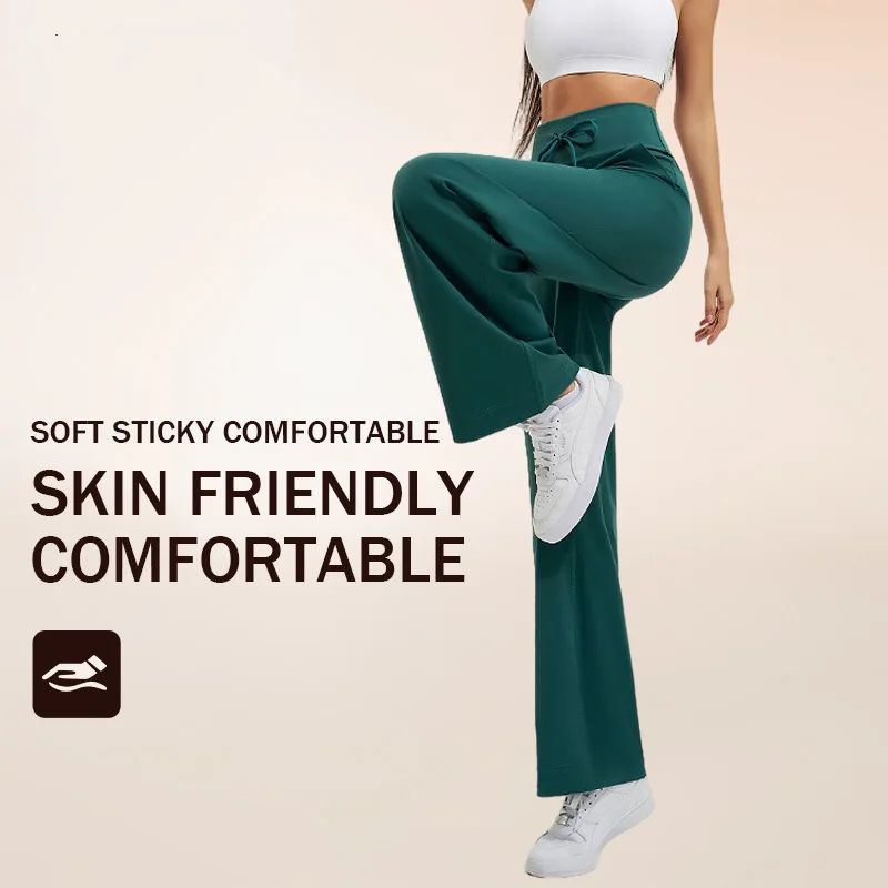Women's Exclusive Yoga Pants Ultimate Comfort Ultra Long High Waisted Elastic Band Quick Drying Breathable Pants