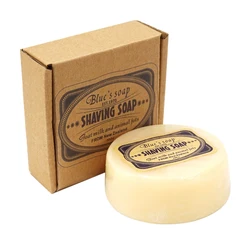 Shaving Cream Men's Mustache Shaving Soap Facial Care Goat Milk Beard Shaving Cream Beard Removal 100g refreshing comfortable