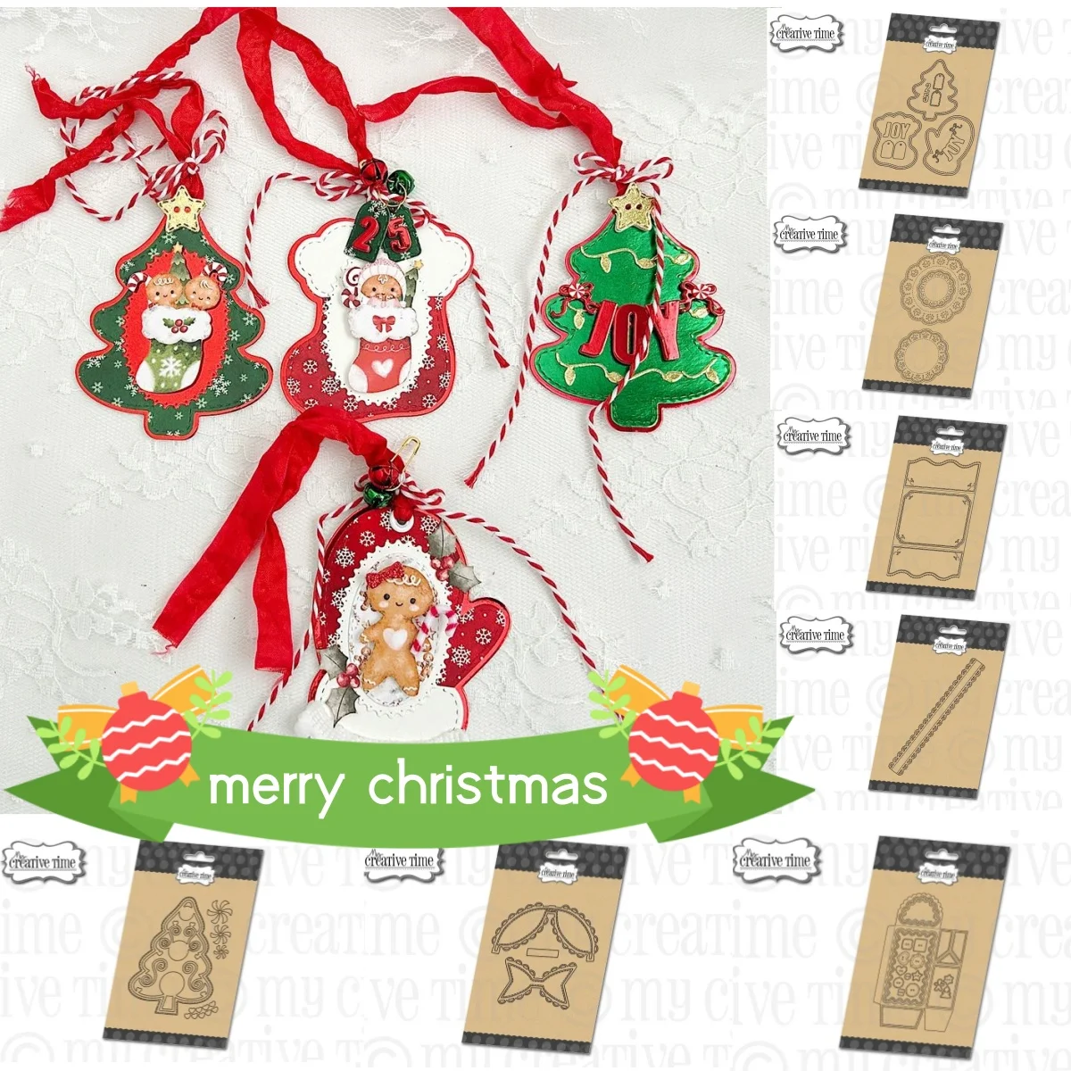 جديد عيد الميلاد 2025 علامة الزنجبيل المفارش يتوهم أضعاف بطاقة المعادن قطع يموت DIY بها بنفسك سجل القصاصات تنقش كرت هدية الحرفية الديكور #1