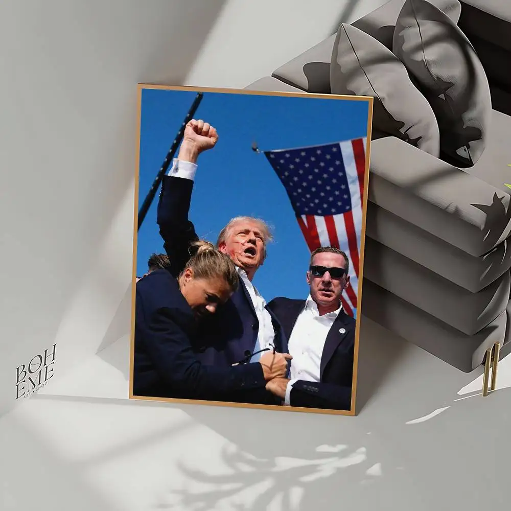 دونالدز-ترومبس-2024 ملصق لا مؤطر ملصق كرافت نادي بار ورقة خمر ملصق جدار الفن اللوحة غرفة نوم دراسة ملصقات