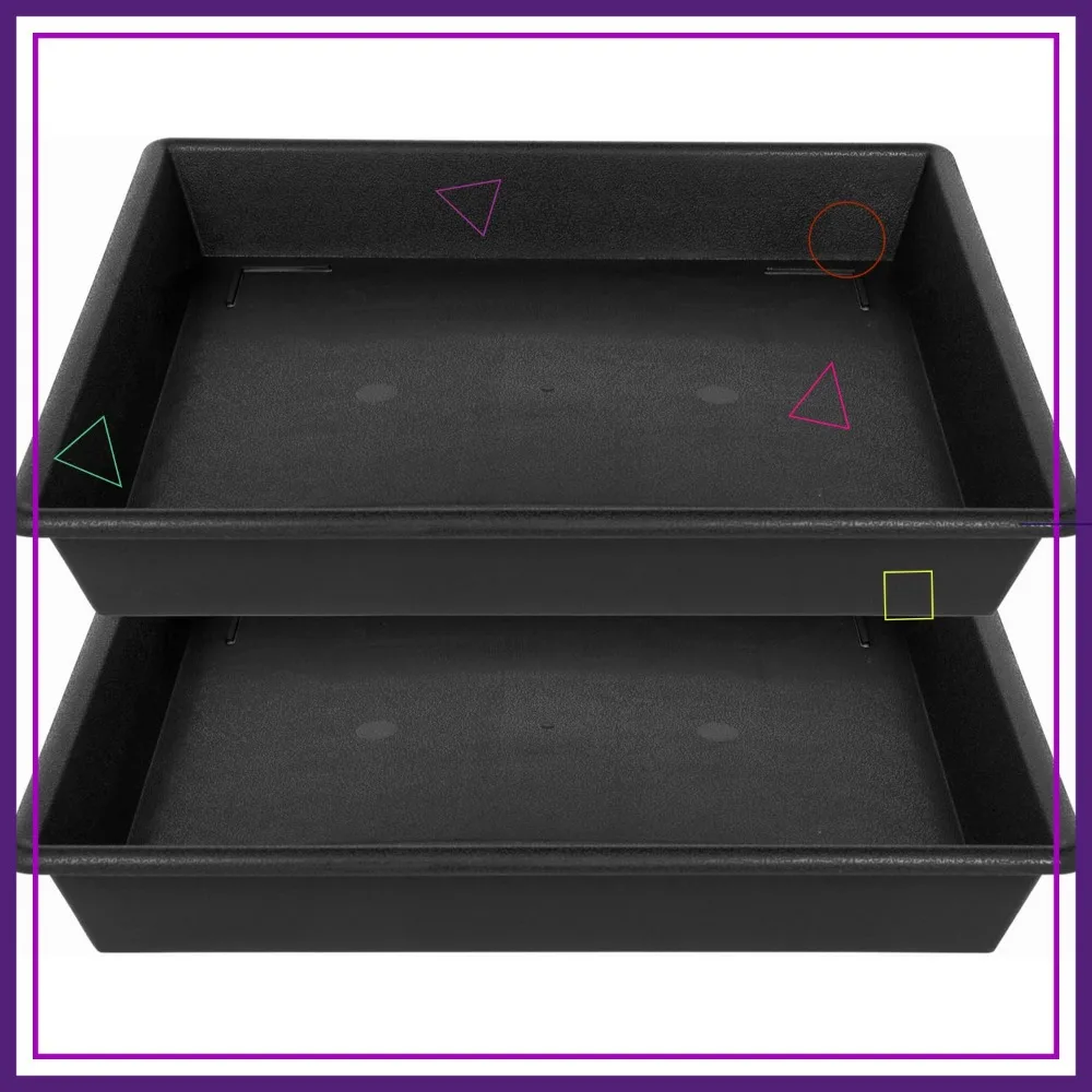 

20 Inch Extra Large Plant Saucers 2 Pack, Heavy Duty Plastic Drip Trays for Pots Indoors Outdoors, No Holes