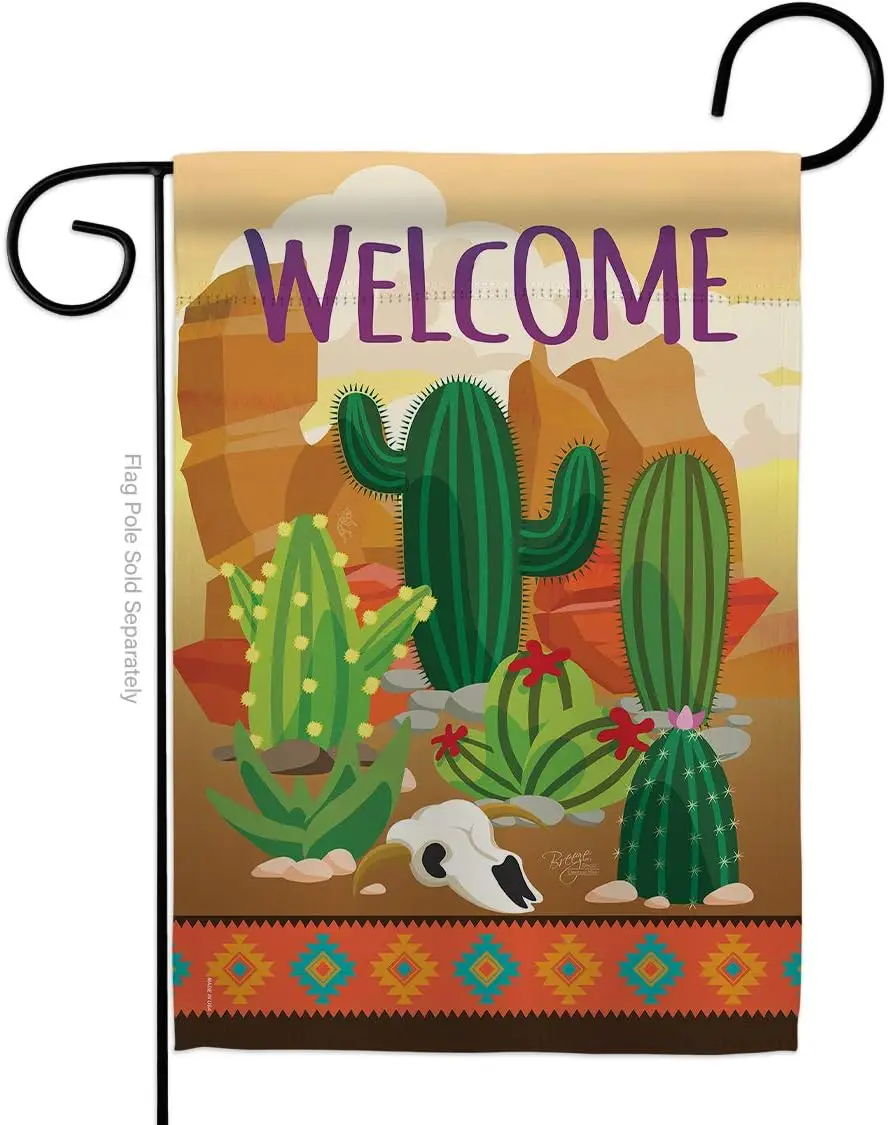 Southwest Cactus Garden Flag Regional Desert Country Succulent Particular Area Small Decorative Gift Yard House Made in U