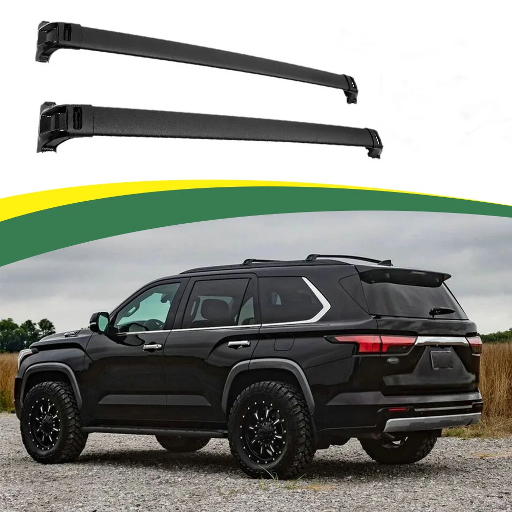 Aluminum Roof Rack Cross bar fit for Toyota Sequoia 2023 2024,The Cargo Carrier Rooftop Luggage crossbars