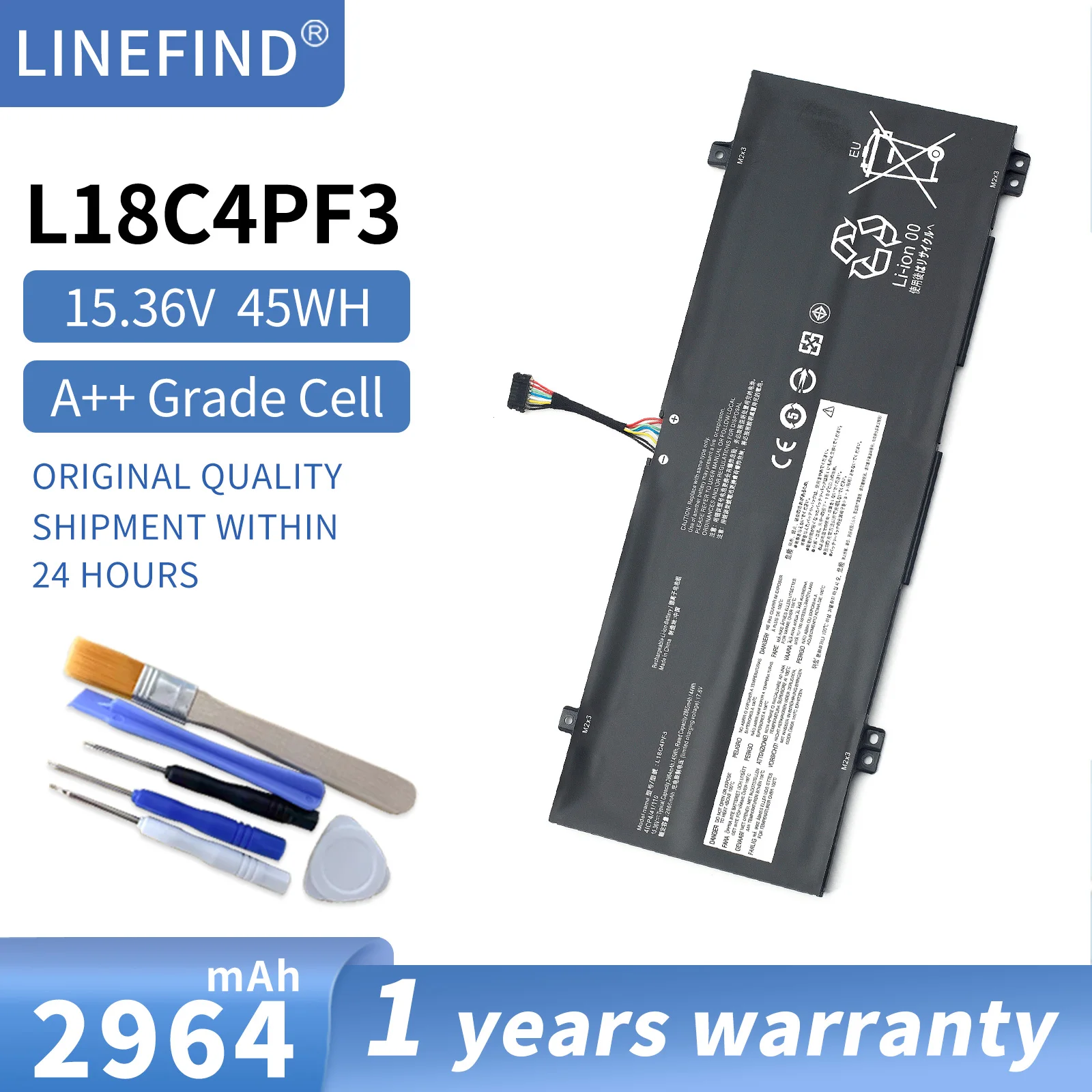 L18c4pf3 Laptop Battery 01av478 For Lenovo Ideapad C340-14iwl C340-14api Flex-14api S540-14iwl Laptop Battery L18m4pf3 L18c4pf3