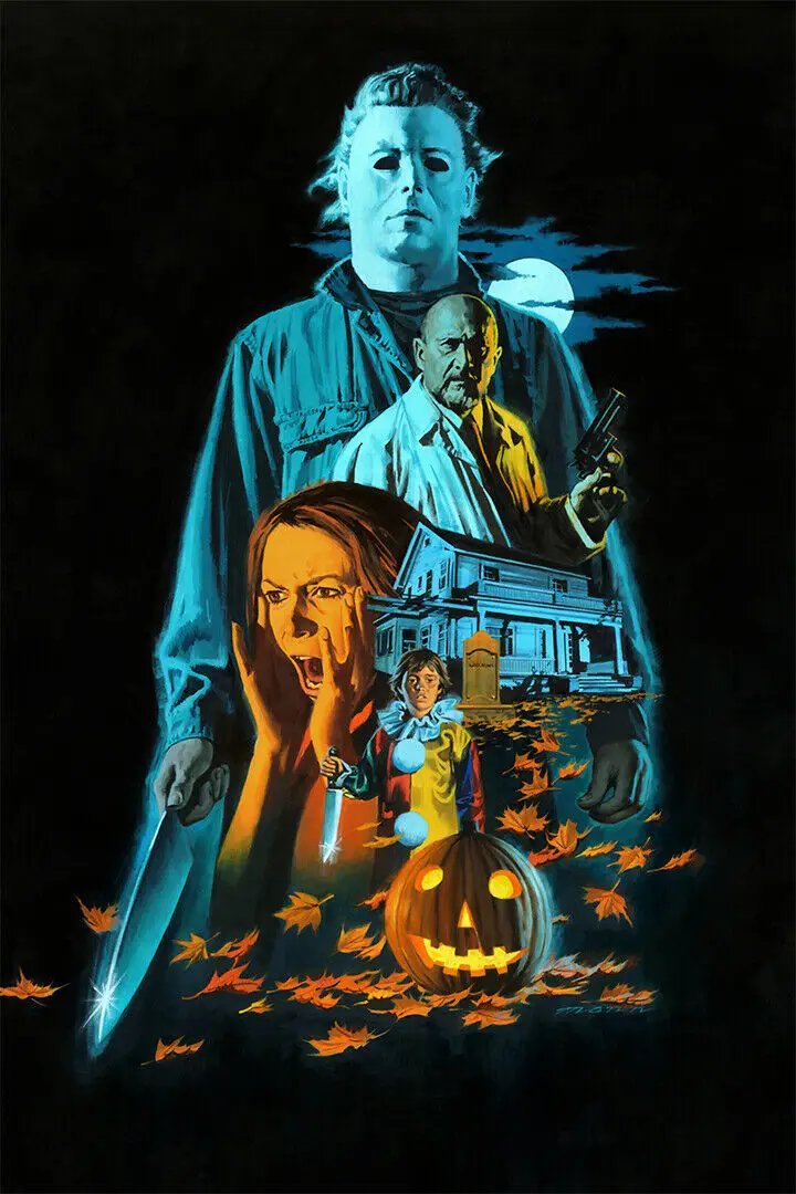 Halloween Michael Myers Movie ,Art Picture Print Silk Poster, Home Wall Decor