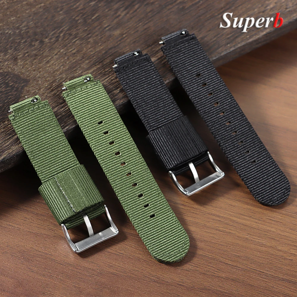 สายนาฬิกาไนลอนขนาด 16 มม. 18 มม. สำหรับนาฬิกา Casio AQ-S800 GA100 GA2100 F-108 DW6900 MRW-S300 AE-1000 GA-700 W-218H สายผ้าแคนวาสแบบสปอร์ตสำหรับผู้ชาย