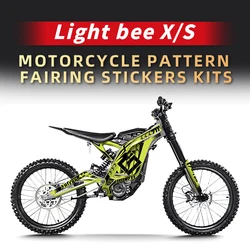 For Surron Light bee X/S Motorcyle Pattern Fairing Stickers Kits Pasted On Body Paint Parts Area Accessories Decoration Stickers