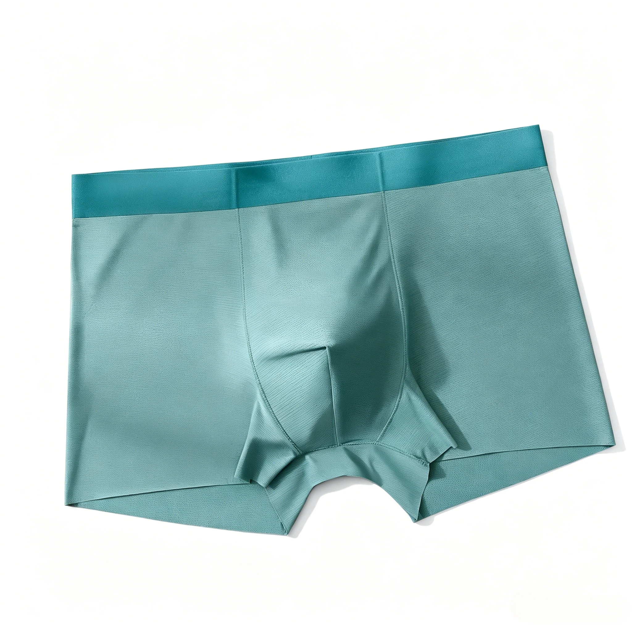 Ice Silk Mesh Boxer Brief for Men 3D Space Capsule Pouch Trunk Seamless Breathable Underwear Male U Convex Pouch Boxy Underpants