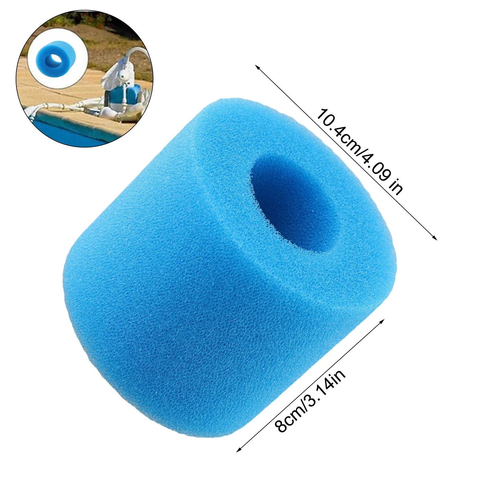 For Intex Type I II VI D Washable Swimming Pool Filters Sponge Reusable Foam Cleaner Tub Filter Cartridge Garden Accessory Tool