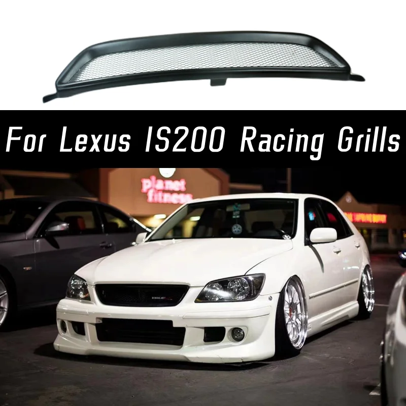 

Car Front Bumper Lower Mesh Black Grill Grille Cover Trim For 1999 2000 2001 2002 2003 2004 Lexus IS200 Exterior Accessories