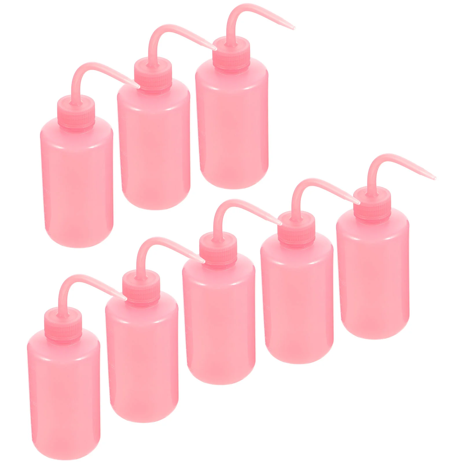 8 Pcs Rinse Bottle Water Leak-proof Empty Squeeze Wash Abs for Eyelashes with Bend Mouth Travel Creative