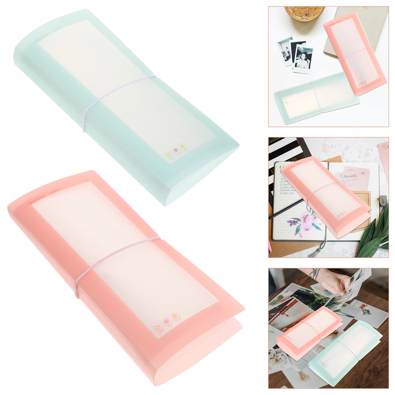 

2 Pcs Storage Booklet Sticker Organizer Album for Decal Collecting Pp Stickers Child