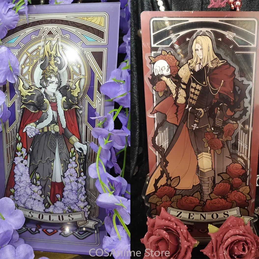 Haurchefant Greystone Zenos y Galvus Solus, figura de acrílico para cosplay de anime, modelo de soporte, adorno de escritorio, insignia, colección, regalo para fans.