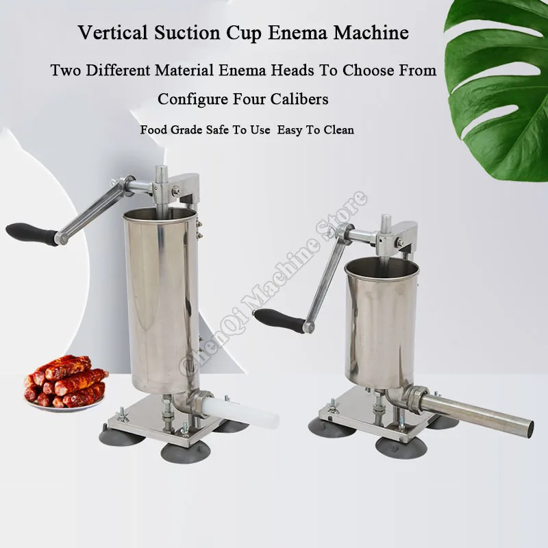 소시지 필러 수직 고기 필러 Stuffer 쉬운 청소 수동 도구 주방 홈 레스토랑 소시지 Stuffer 기계