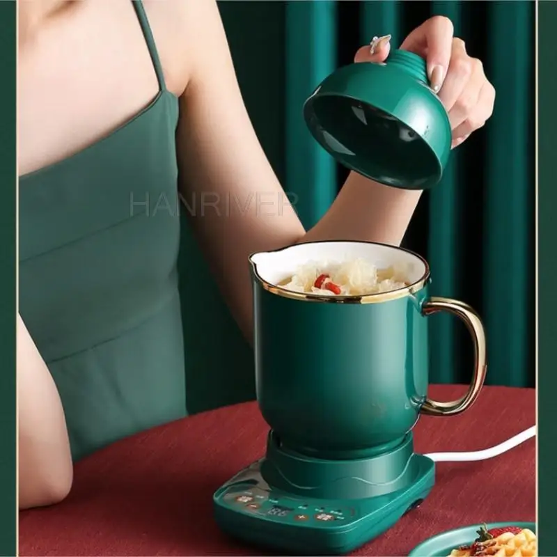 220V Ceramic Electric Stew Cup Multifunctional Electric Cup Office Mini Tea Cup Cook Milk Split Heating Cup Electric Stew Cup
