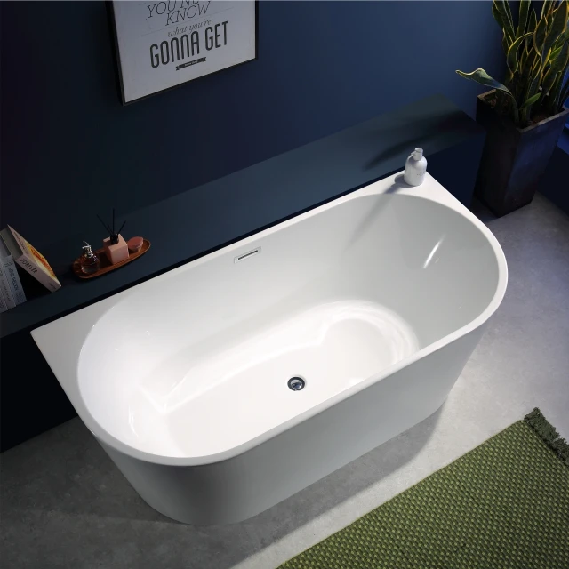 

Modern Indoor Use FreeStanding Acrylic Bathtub Bath Tub Bathroom Soaking Bathtubs Widely Used In Hotel Villa Home Bathroom