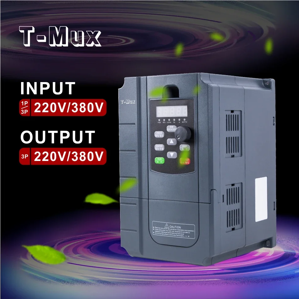 7.5KW 220V Single Phase Input Output Frequency Converter Inverter Variable Frequency Drive VFD Motor Speed Control