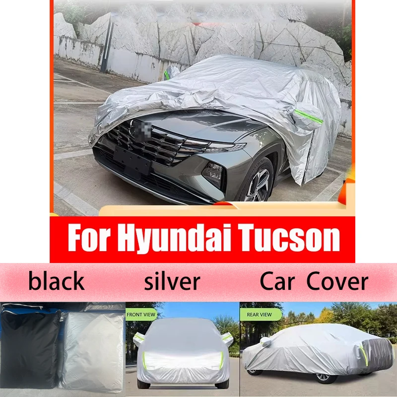 

Full Car Covers Rain Frost Snow Dust Waterproof Protection Exterior Car Cover Anti UV Accessories For HYUNDAI Tucson 2021 NX4
