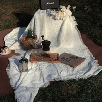 Paño de Picnic para viajes, senderismo, mantel a prueba de polvo, mantas suaves para sofá, almohadilla para pícnic al aire libre, colchón de aire, manta de playa, TapisDe Jeu