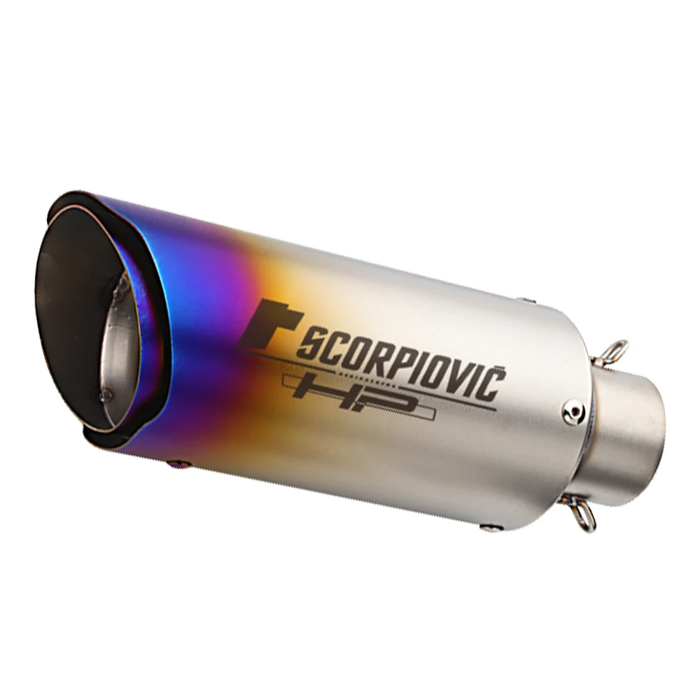 51mm Escape Moto Tube Motorcycle Exhaust Muffler For ZX25R ZX4R MT09 S1000RR ADV350 R3 MT03 C13