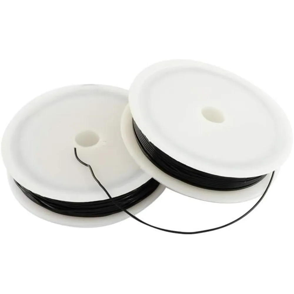 

10 Rolls(20m/roll) 0.4mm Black Stretch Elastic Beading Thread Craft Bracelet Beads Thread for Jewelry Making and DIY