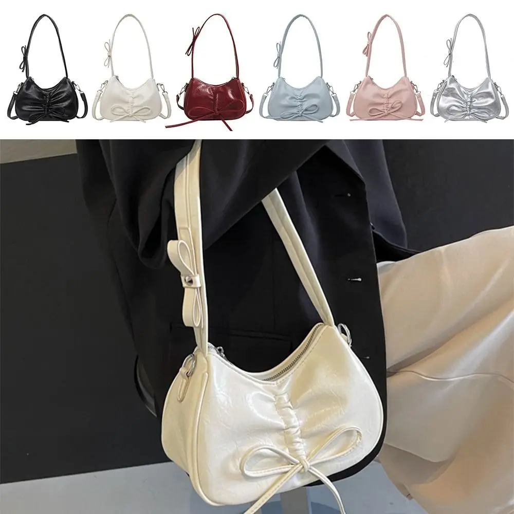 

Creative Gift Large Capacity Shoulder Bag PU Y2K Satchels Bag Harajuku Silver Color Handbag Shopping