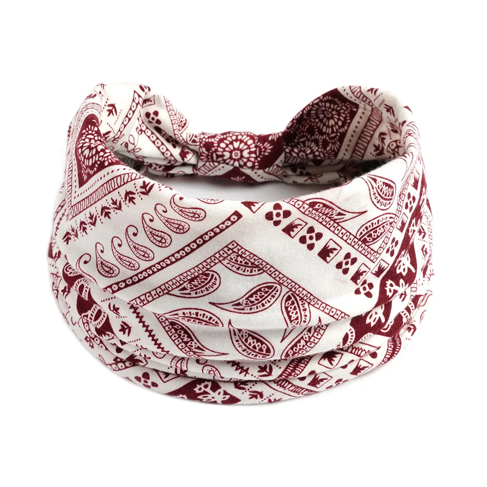 Damen-Stirnband, breit, um das Haar gewickelt, extra großes Kopftuch-Stirnband, für Yoga, Laufen, Schweißabsorption, Sport, elastisches Stirnband – Detail 38