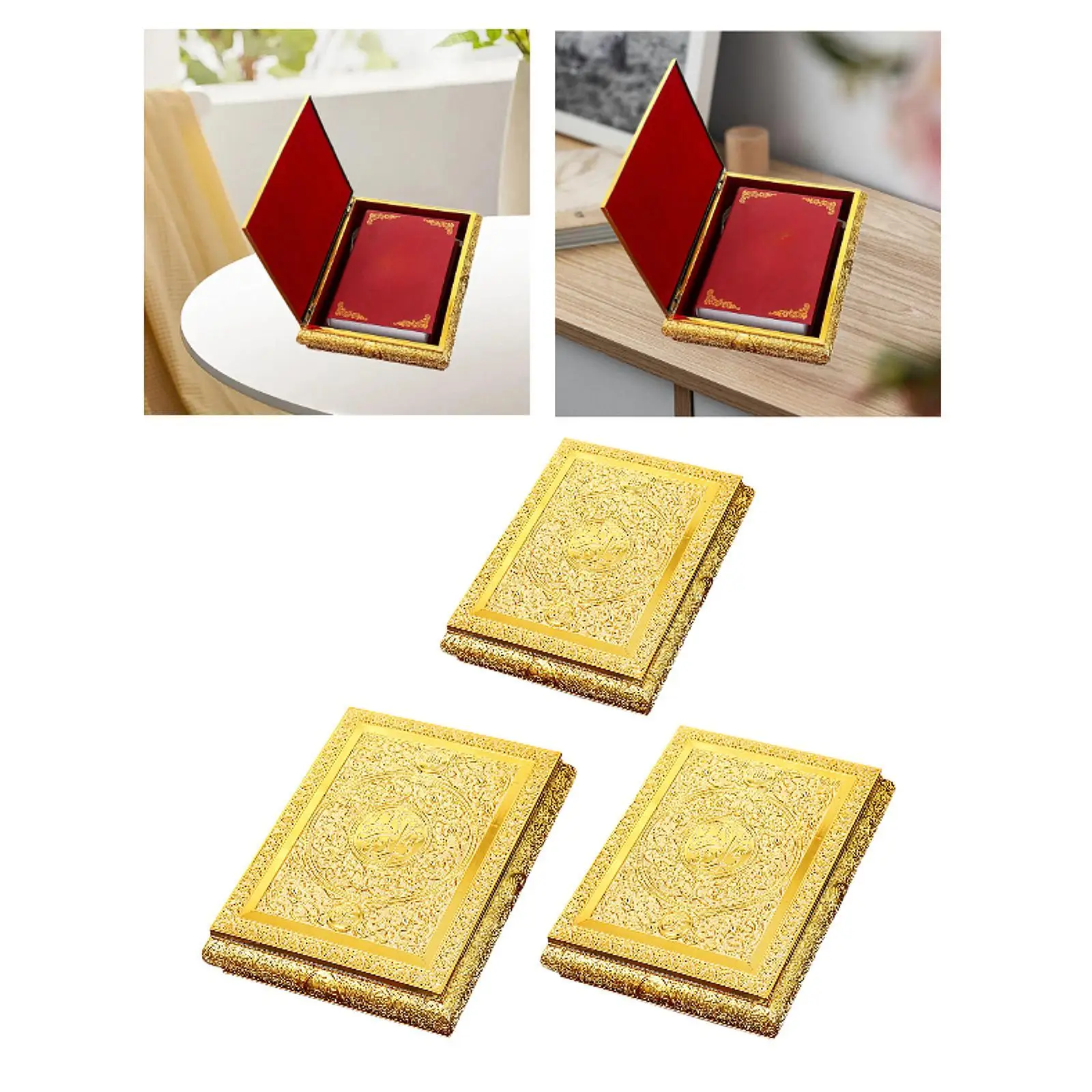 

Book Storage Box Middle East Style Book Case for Bedroom Coffee Table Office