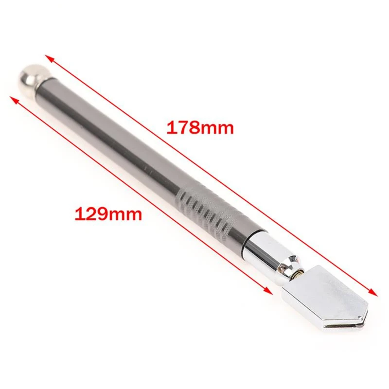 178mm Professional Diamond Glass Tile Cutter Glass Cutter Antislip Metal Handle Cutting Tools Aluminum Alloy Roller Glass Knife