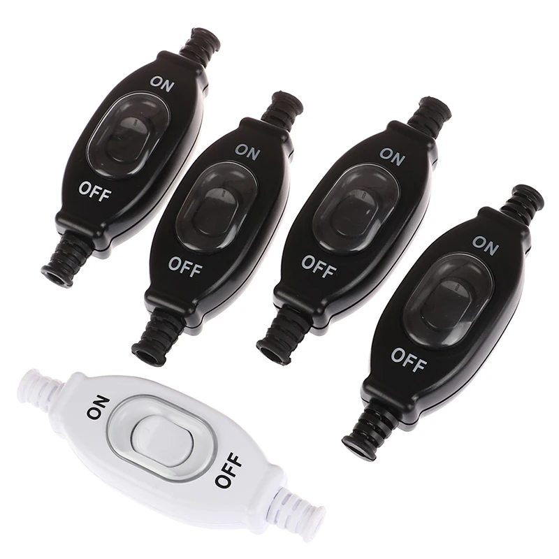 3A 250V waterproof in line switch cord switch round wire Silver contact double cut switch Dust switch