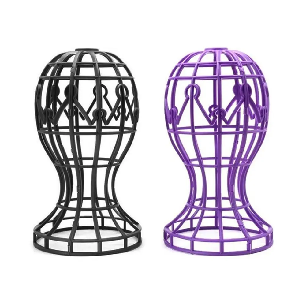 

Lantern Shape Plastic Wig Stand Hat Cap Holder Foldable Multi-Purpose Wig Head Stand Storage Rack wig accessories
