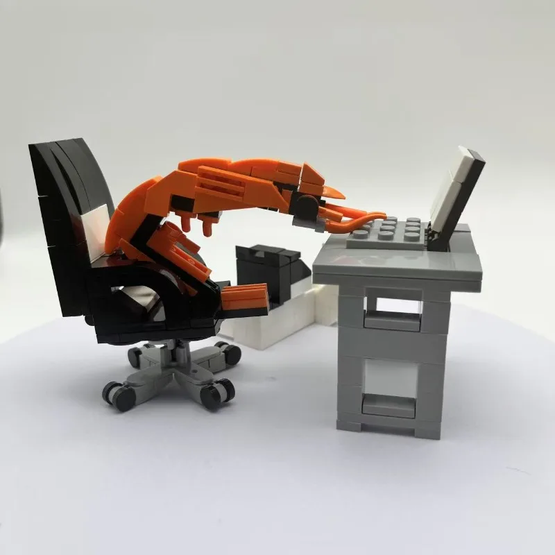 208PCS ตลกกุ้งและแมวชุด-MOC สัตว์สําหรับวัยรุ่นและผู้ใหญ่,Creative DIY Desk Decor ของขวัญท่องเที่ยว