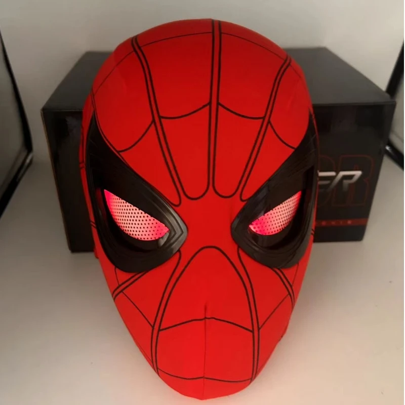 

New Spider-man:no Way Home Spider Man Mask Luxury Helmet Rechargeable Remote Eyes Movable Mask With Led Cosplay Halloween Gift