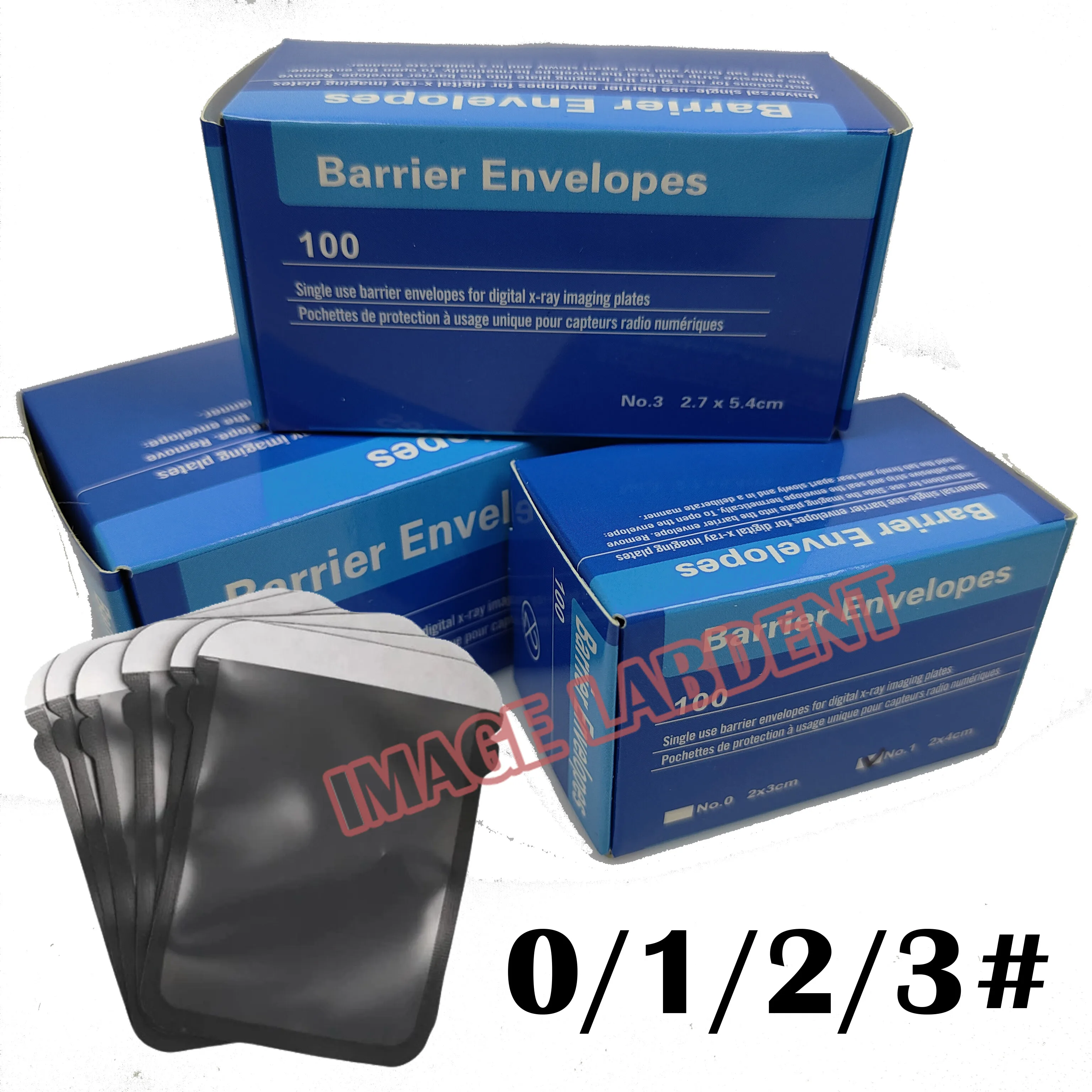 

1200pcs/box Dental X-ray Film Barrier Envelopes Dental Protective Bags Type 0#/1#/2# X-ray Film Bags Dentistry Materials Parts