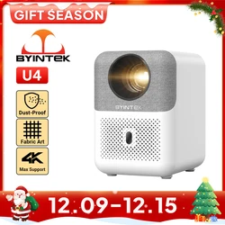 BYINTEK LOVE U4 Smart Mini Home Theater Projector 4K 1080P Video Android WIFI for Smartphone Cinema