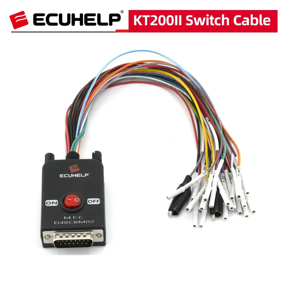 Multifunction Cable / Switch Cable KT200II Switch for ECUHELP KT200 KT200II OBD2 ECU Programmer Support Bench/OBD/BOOT/BDM/JTAG