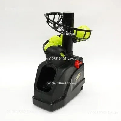 Tennis Ball Machine Self-Help Practice Ball Dispenser Single with Ball Net Portable Simulator Training Coach Assistance