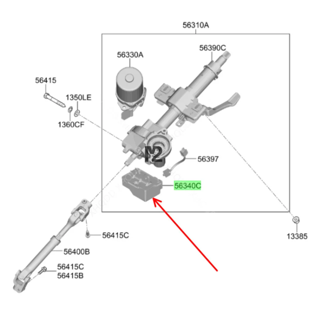 CONTROLLER ASSY-MDPS For Kia Rio 2017 - 2022 Hyundai Solaris Accent Power Steering Control Module 56340H5000 56340-H5000