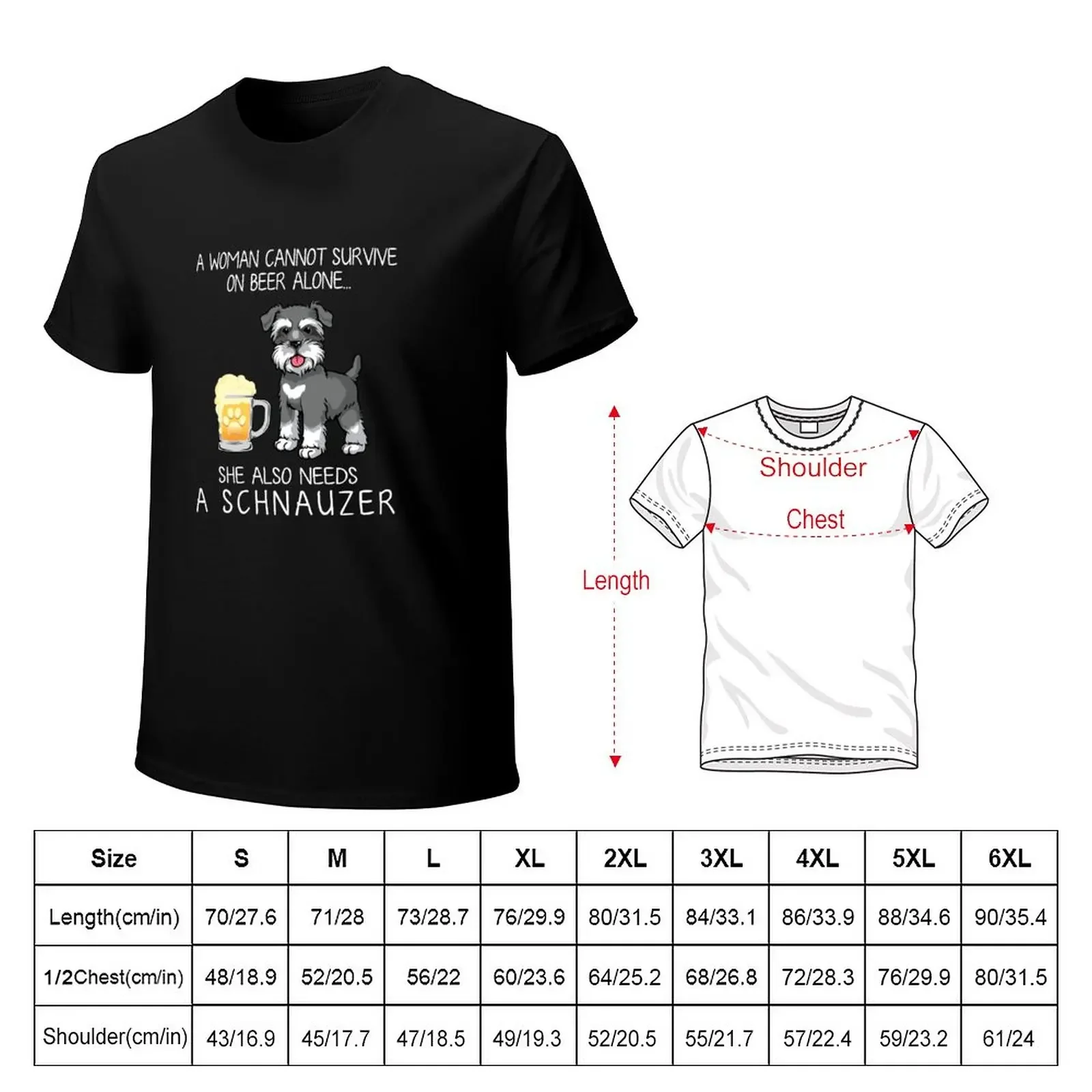 Schnauzer Mom and Beer Funny dog gift T-Shirt sweat boys whites heavyweight t shirts for men