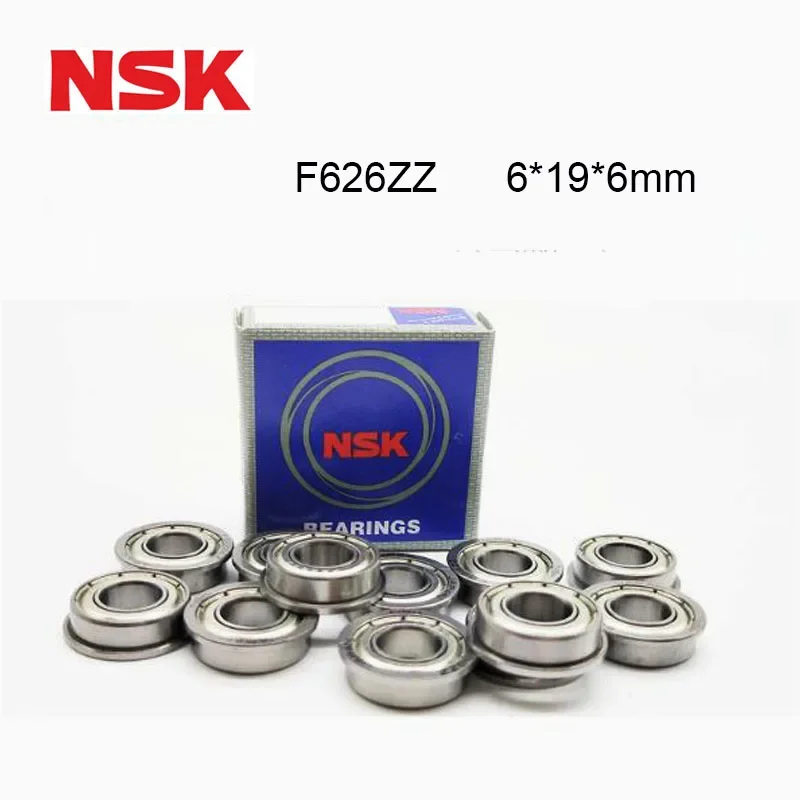 

Japan Origin NSK Bearing F626ZZ Flange Bearing 6x19x6 mm ABEC-9 ( 5/10 PCS ) Import Flanged F626 Z ZZ High Speed Ball Bearings