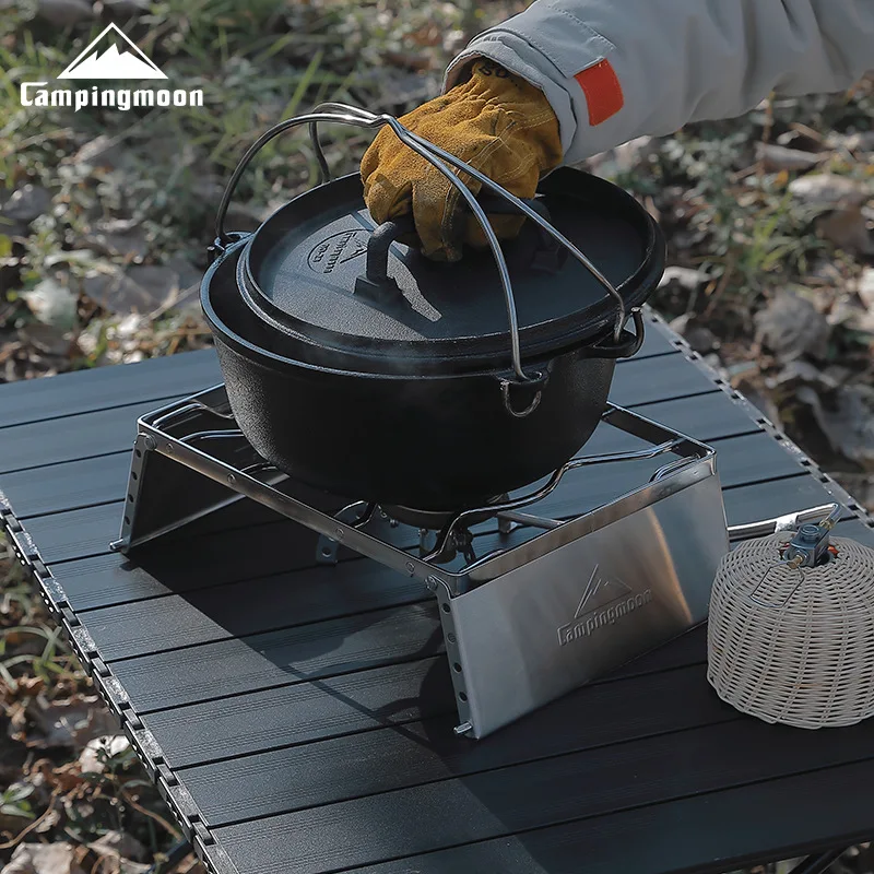 

Portable Folding And Bold Stainless Steel Windproof Card Type Stove Rack For Outdoor Picnicking Camping And Barbecuing