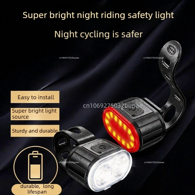  Waterproof USB Rechargeable Bicycle Tail Light Shock Resistant Multi Lighting Mode LED Safety Lamp for Mountain Bike Road Riding 