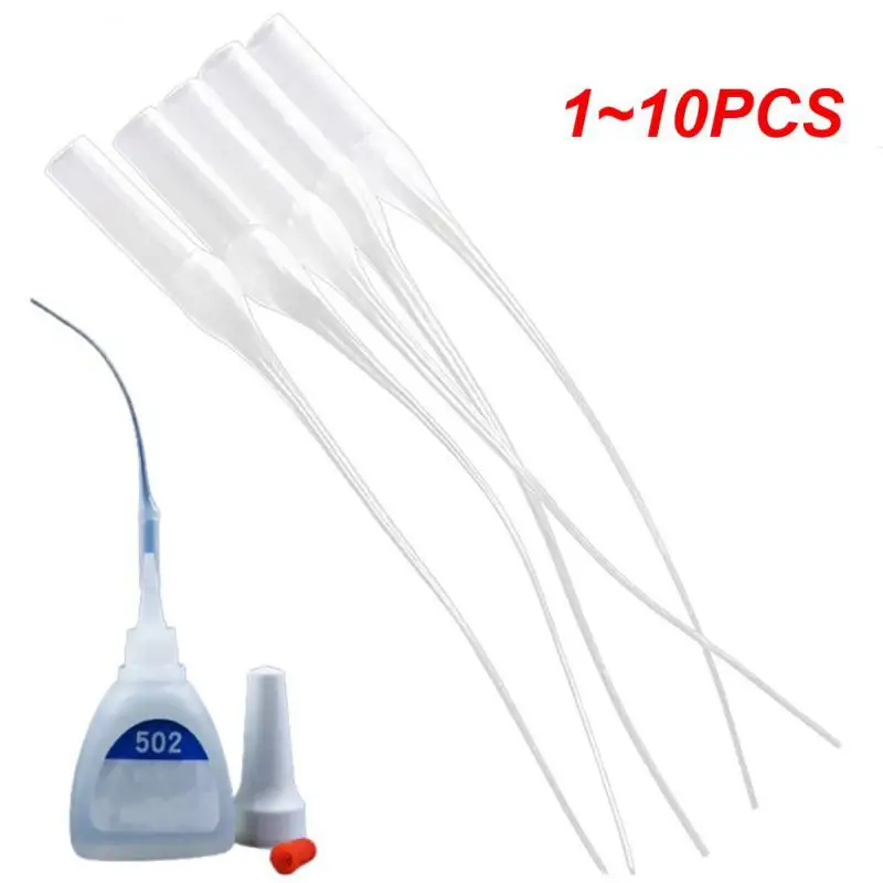 1~10PCS Glue Dropper Micro-Tips Plastic Glue Bottle Tips Glue Extender Precision Applicator Dropping Tube Nozzle For Crafting