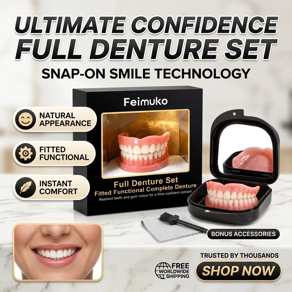 Silicone Fake Teeth Braces Immediate Dentures Comfort Fit Natural Instant Confidence Smile Oral Care for Edentulous 1/2/3box