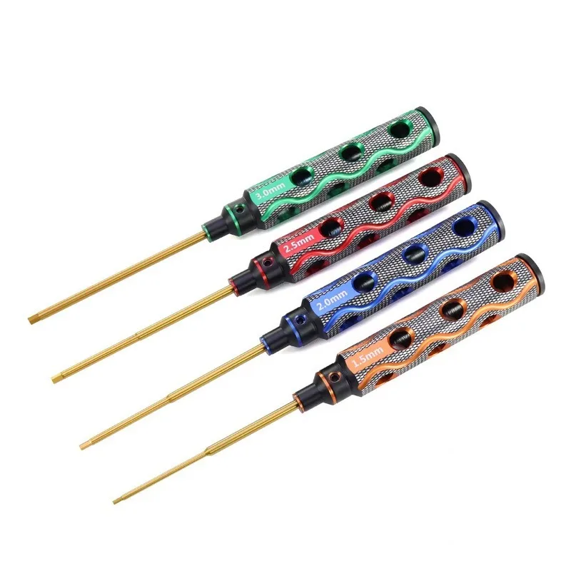 

4Pcs Hex Screwdriver Set 1.5mm 2.0mm 2.5mm 3.0mm Portable Model Car Maintenance Tools RC Screwdriver Rc Tool for RC Car Boat