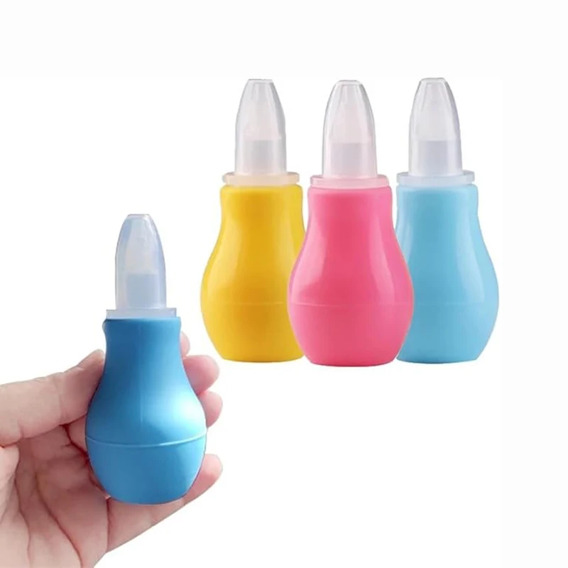 

Baby Nasal Aspirator 1 Pc Baby Nose Sucker Baby Nose Cleaner Mucus Sucker and Nasal Bulb Syringe Natural Booger Sucker for Baby
