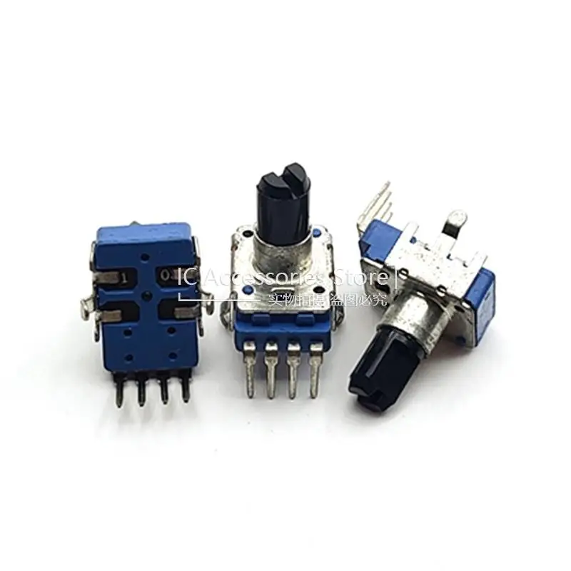 3PCS RK11 Type 4 Foot Vertical Single Connected B10K Shaft Length 13MM Power Amplifier Audio Volume Potentiometer With Midpoint