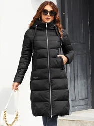 Cinemore Women's Jacket Winter 2024 Warm Long Parkas Hooded Outerwear Female Clothing Fashion Down Jacket Women Coat Unisex