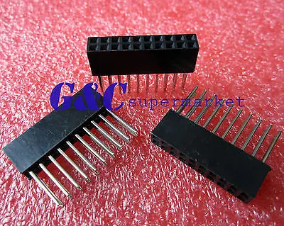 

20PCS 2X10 Pin 2.54 mm Stackable 11mm Long Legs Female Header Shield